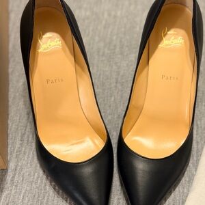 Christian Louboutin Black Leather Heels